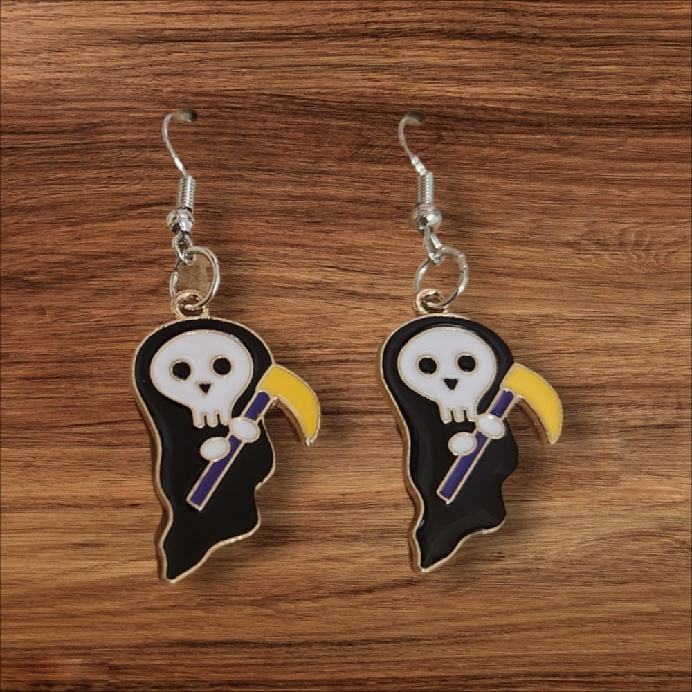 Grim Reaper Earrings